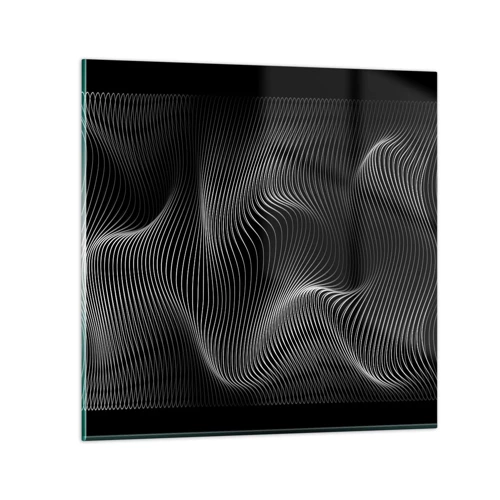 Glass picture - Dance of the Light in Space - 30x30 cm