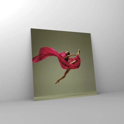 Glass picture - Dancing Flame - 30x30 cm