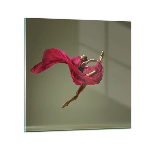 Glass picture - Dancing Flame - 40x40 cm