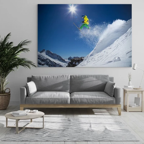 Glass picture - Dancing with the Mountains - 70x50 cm