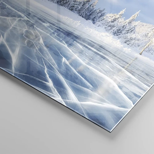 Glass picture - Dazling and Crystalline View - 120x50 cm