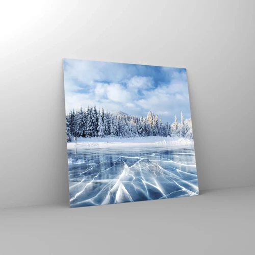 Glass picture - Dazling and Crystalline View - 30x30 cm