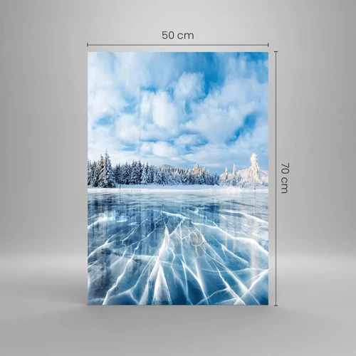 Glass picture - Dazling and Crystalline View - 50x70 cm