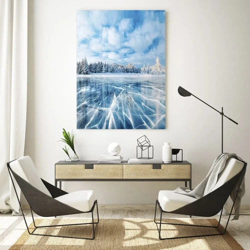 Glass picture - Dazling and Crystalline View - 70x100 cm