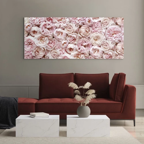 Glass picture - Decked with Roses - 100x40 cm