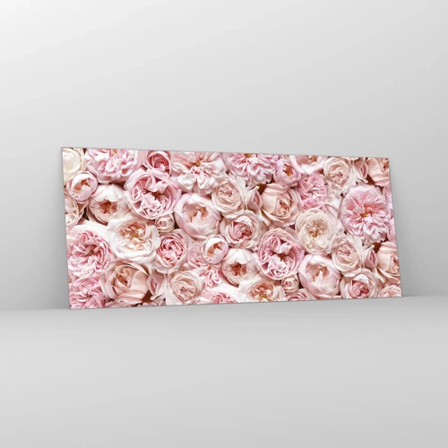 Glass picture - Decked with Roses - 120x50 cm