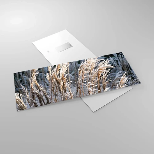 Glass picture - Decorated with Frost - 100x40 cm