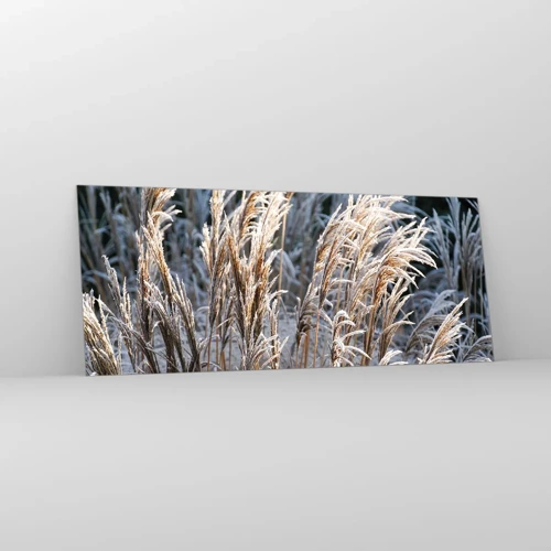 Glass picture - Decorated with Frost - 100x40 cm