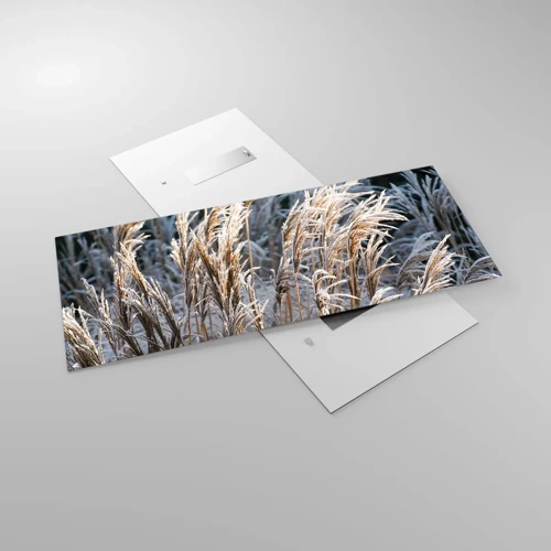 Glass picture - Decorated with Frost - 120x50 cm