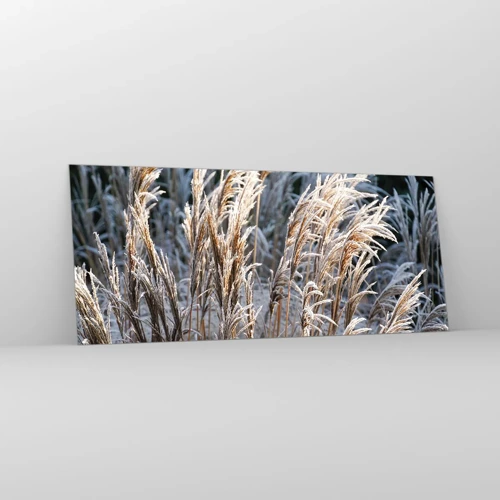 Glass picture - Decorated with Frost - 120x50 cm