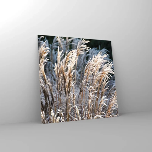 Glass picture - Decorated with Frost - 30x30 cm