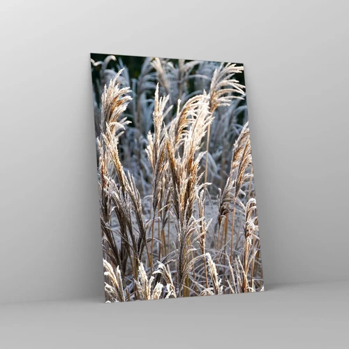 Glass picture - Decorated with Frost - 50x70 cm