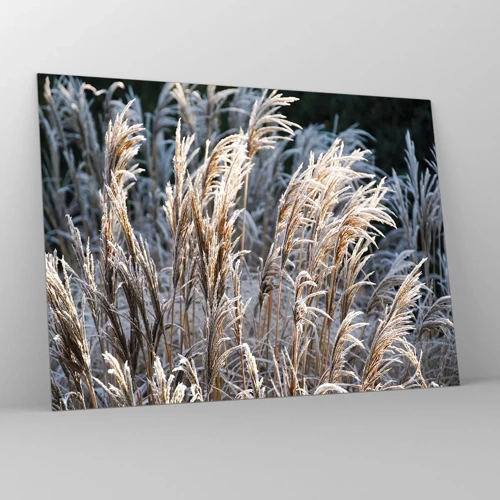 Glass picture - Decorated with Frost - 70x50 cm