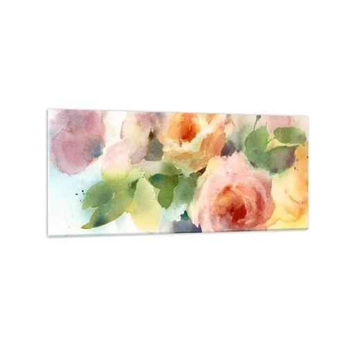 Glass picture - Delicate Like Watercolour - 120x50 cm