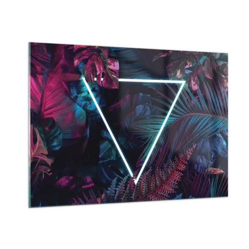 Glass picture - Disco Style Garden - 100x70 cm