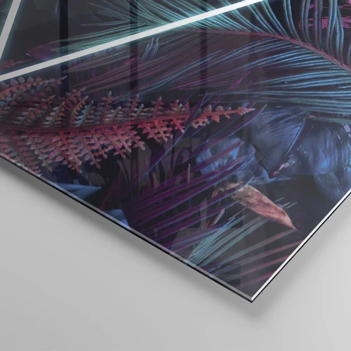 Glass picture - Disco Style Garden - 100x70 cm