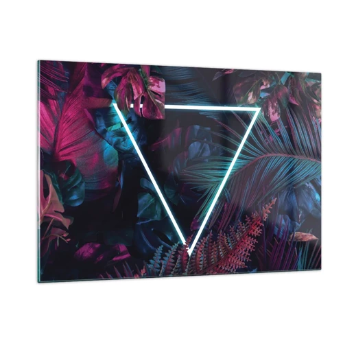 Glass picture - Disco Style Garden - 120x80 cm