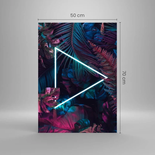 Glass picture - Disco Style Garden - 50x70 cm