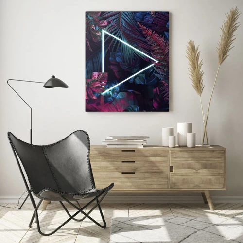Glass picture - Disco Style Garden - 70x100 cm