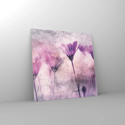 Glass picture - Dream of Flowers - 40x40 cm