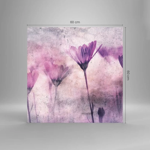 Glass picture - Dream of Flowers - 60x60 cm