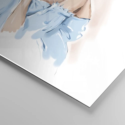 Glass picture - Dreamy in Blue - 40x40 cm