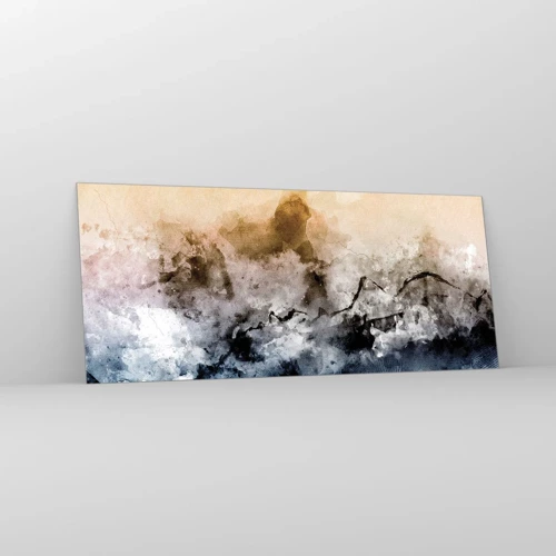 Glass picture - Drowned in Fog - 120x50 cm