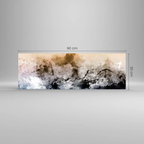 Glass picture - Drowned in Fog - 90x30 cm