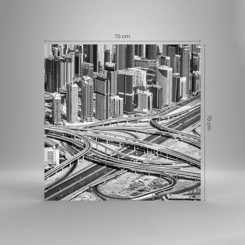 Glass picture - Dubai - Impossible City - 70x70 cm