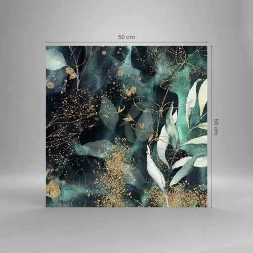 Glass picture - Enchanted Garden - 50x50 cm