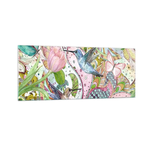 Glass picture - Entwined in the Vines - 100x40 cm