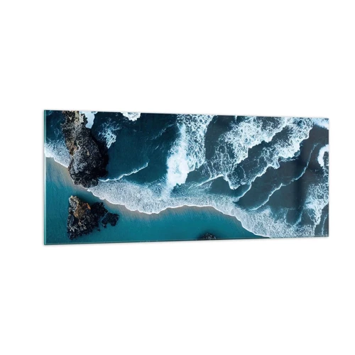 Glass picture - Envelopped by Waves - 100x40 cm