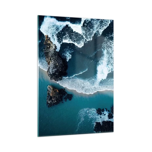 Glass picture - Envelopped by Waves - 50x70 cm