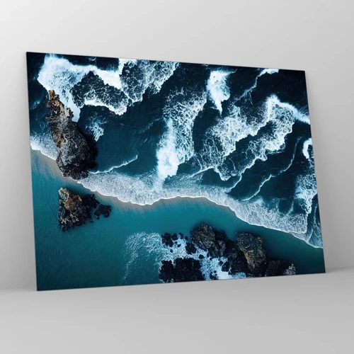 Glass picture - Envelopped by Waves - 70x50 cm