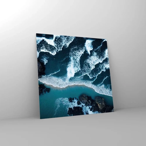 Glass picture - Envelopped by Waves - 70x70 cm