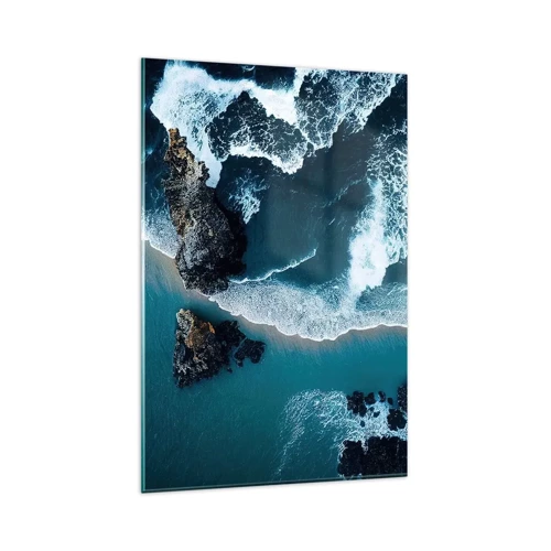 Glass picture - Envelopped by Waves - 80x120 cm
