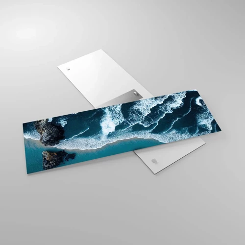 Glass picture - Envelopped by Waves - 90x30 cm