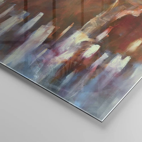 Glass picture - Equal in Rain and Fog - 60x60 cm