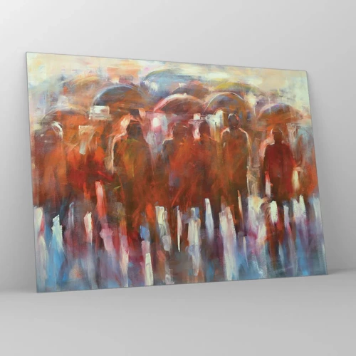 Glass picture - Equal in Rain and Fog - 70x50 cm