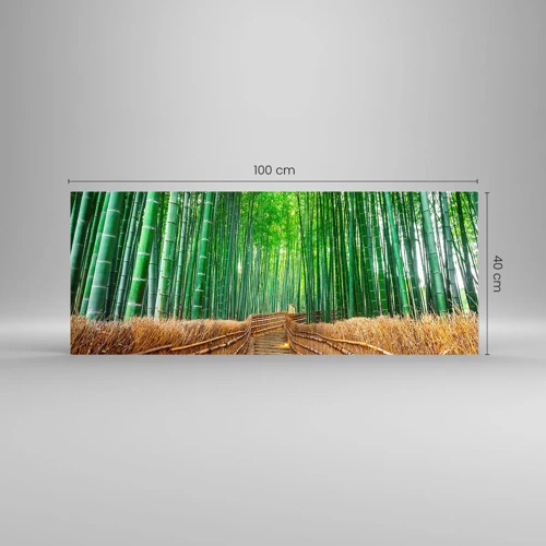 Glass picture - Essence of Asian Nature - 100x40 cm