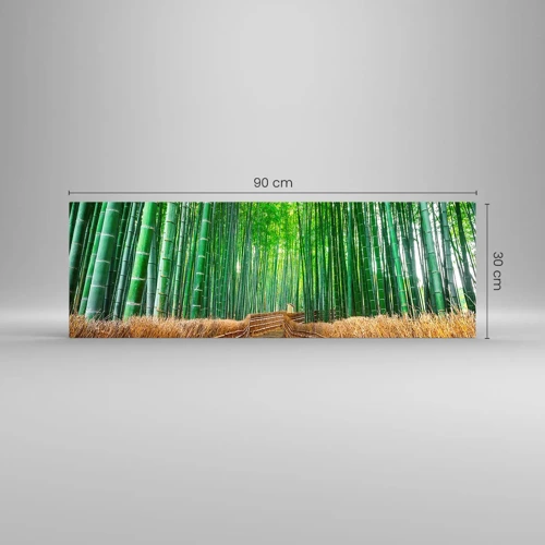 Glass picture - Essence of Asian Nature - 90x30 cm