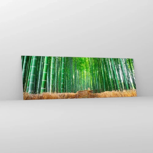 Glass picture - Essence of Asian Nature - 90x30 cm