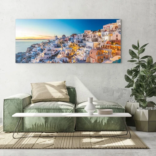 Glass picture - Essence of Greekness - 100x40 cm
