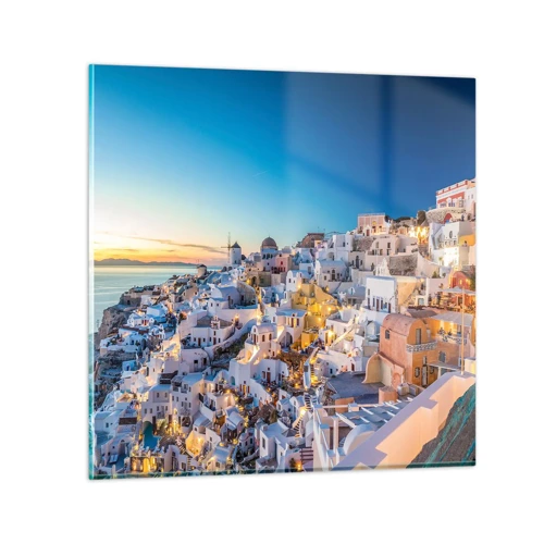 Glass picture - Essence of Greekness - 30x30 cm