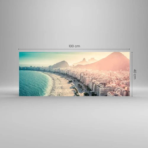 Glass picture - Eternal Holiday in Rio - 100x40 cm