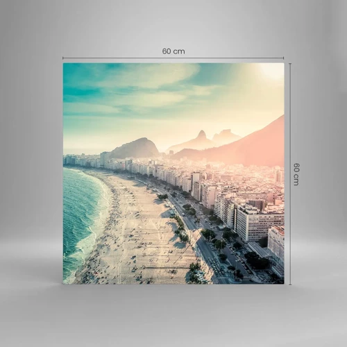 Glass picture - Eternal Holiday in Rio - 60x60 cm