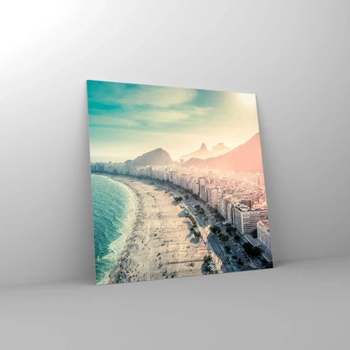 Glass picture - Eternal Holiday in Rio - 60x60 cm