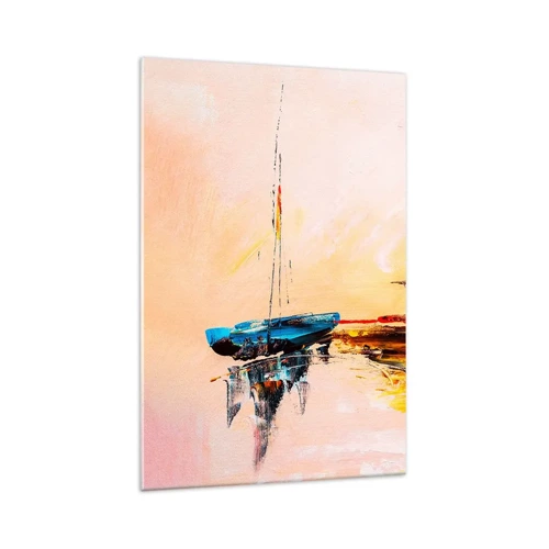 Glass picture - Evening at the Harbour - 70x100 cm