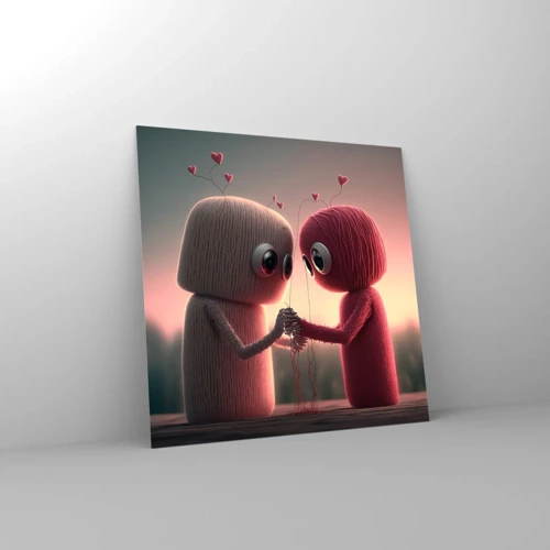 Glass picture - Everyone Is Allowed to Love - 70x70 cm