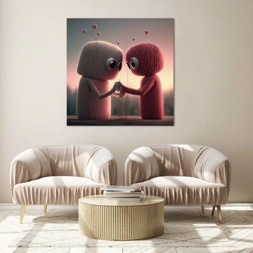 Glass picture - Everyone Is Allowed to Love - 70x70 cm